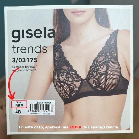 tallaje sujetadores de gisela intimates